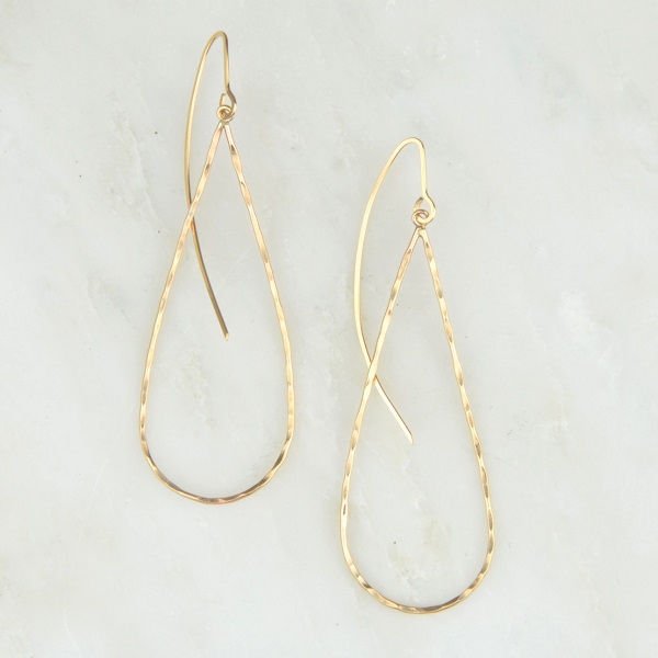 14kt Gold Teardrop Earrings