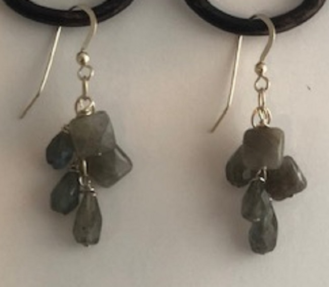 Sterling Silver and Labradorite Earrings