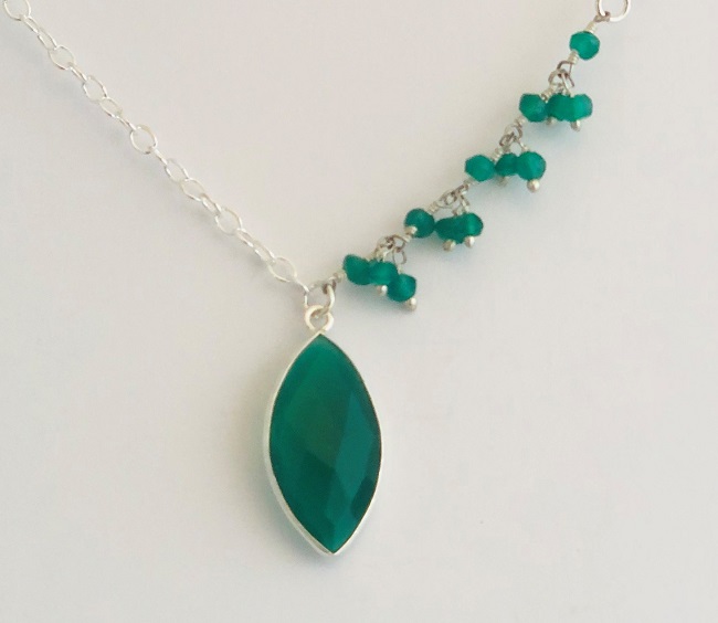 Jade and Sterling Silver Necklace