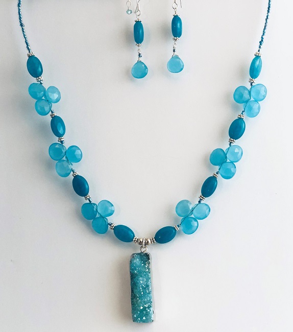 Click to view more Druzy Agate Jewelry Sets