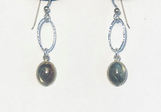 Labradorite and Sterling Silver Earrings